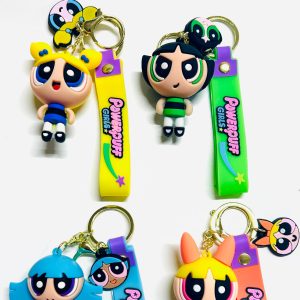 LBB-115 Power Puff Girls Anahtarlık Paketi 12'li Lüks Model