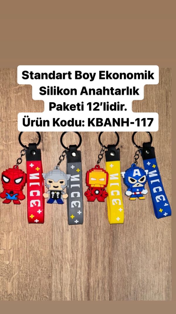 Maskot Anahtarlık Örümcek Adam Iron Man Captain America PikselKBANH-117