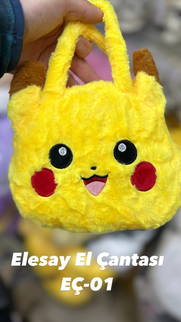 Peluş El Çantası Pikachu Çanta 01