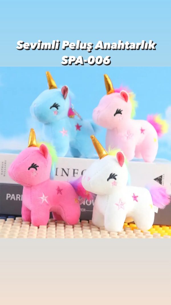 Sevimli Peluş Anahtarlık Unicorn SPA-006