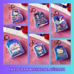 C-58 SANRIO KUROMİ HELLO KITTY MY MELODY CÜZDAN ANAHTARLIK