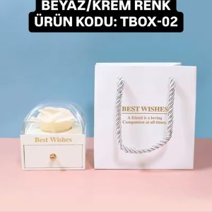 TBOX-02 ÇEKMECELİ YÜZÜK KOLYE TAKI KUTUSU ÇANTALIDIR