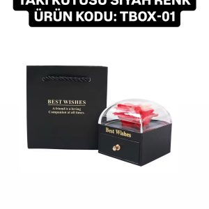 TBOX-01 ÇEKMECELİ YÜZÜK KOLYE TAKI KUTUSU ÇANTALIDIR