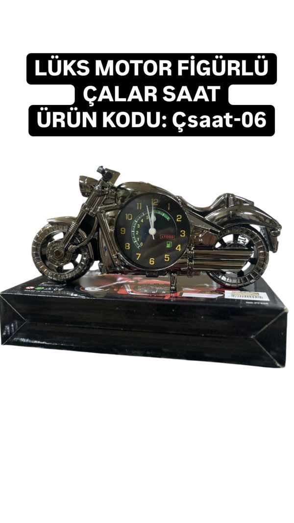 LÜKS MOTOR FİGÜRLÜ ÇALAR SAAT Çsaat-06