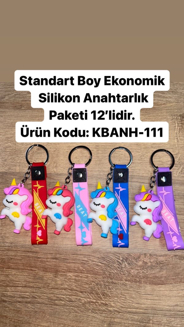 Unicorn Silikon Anahtarlık Paketi 12’li KBANH-111