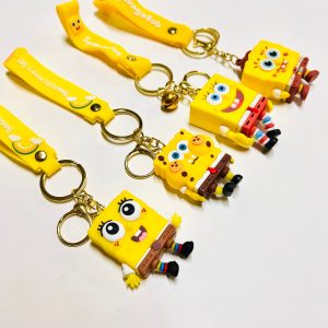 SÜNGER BOB BÜYÜK BOY LÜKS SİLİKON ANAHTARLIK PAKETİ 12’Lİ LBB-158