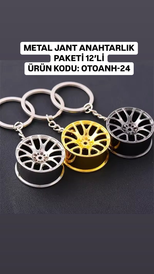 METAL JANT ANAHTARLIK PAKETİ 12’Lİ OTOANH-24