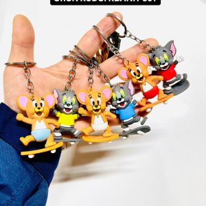 KBANH-307 Kaykaylı Tom ve Jerry Anahtarlık Paketi 12’li