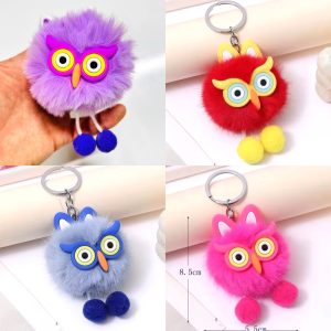 SPA-54 SEVİMLİ PELUŞ ANAHTARLIK ÇANTA SÜSÜ PAKETİ 12’Lİ