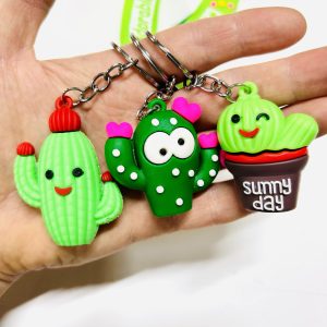 KBANH-345 Sevimli Kaktüs Anahtarlık Paketi 12’li