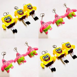 SPA-63 SÜNGER BOB PATRICK PELUŞ ANAHTARLIK PAKETİ 12’Lİ