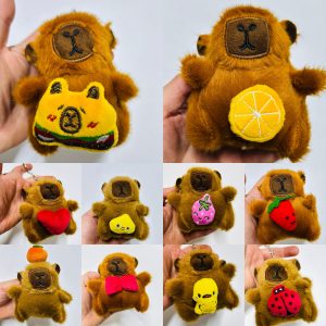 SPA-69 CAPYBARA PELUŞ ANAHTARLIK PAKETİ 12’Lİ TOPTAN CAPYBARA ANAHTARLIK