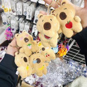 SPA-72 MİNİ CAPYBARA PELUŞ ANAHTARLIK PAKETİ 12’Lİ