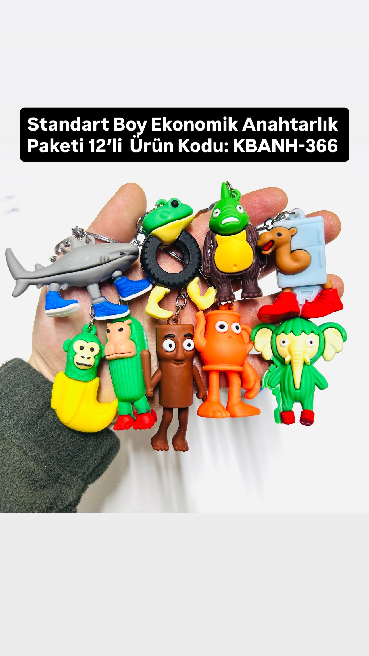 KBANH-366 TUNG TUNG SAHUR ANAHTARLIK PAKETİ 12’Lİ - Görsel 2