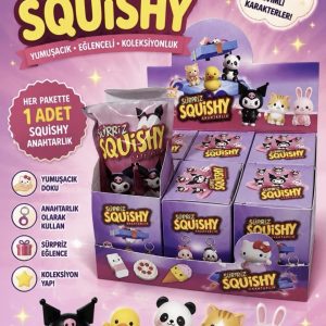 SKU-21 SQUISHY ANAHTARLIK SÜRPRİZ KUTU PAKETİ 6'LI