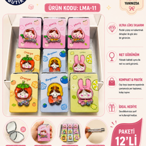 LMA-11 SEVİMLİ CEP AYNA PAKETİ 12’Lİ