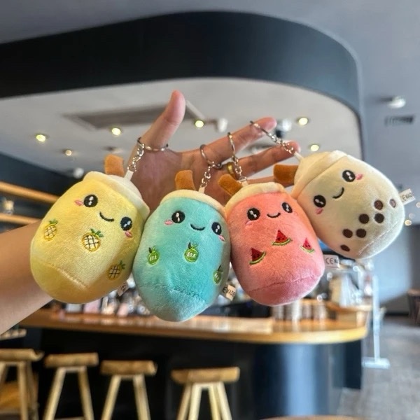 SPA-89 BUBBLE TEA PELUŞ ANAHTARLIK PAKETİ 12'Lİ - Görsel 2