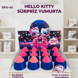 SKU-45 HELLO KITTY SÜRPRİZ YUMURTA PAKETİ 12’Lİ