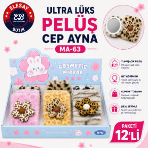 MA-63 PELUŞ CEP AYNA PAKETİ 12’Lİ