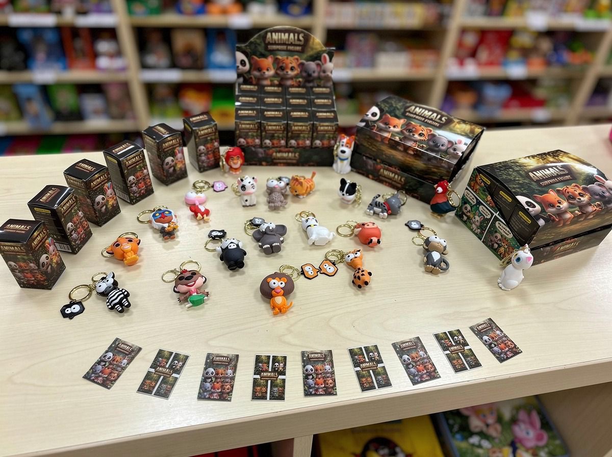 SKU-89 ANIMALS SÜRPRİZ KUTU ULTRA LÜKS ANAHTARLIK PAKETİ 12’Lİ