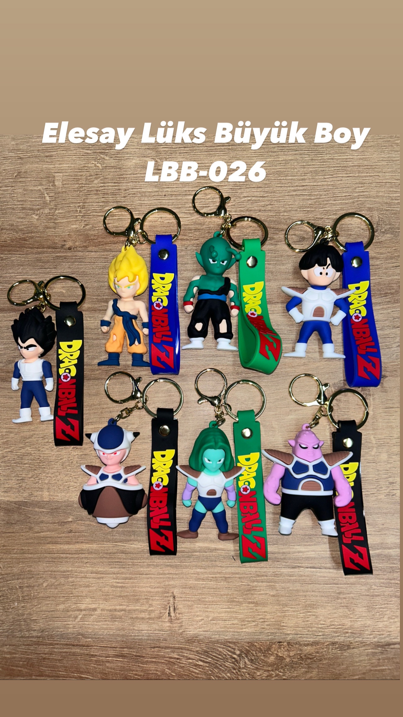 LBB-26 DRAGONBALLZ BÜYÜK BOY ANAHTARLIK PAKETİ 12’Lİ
