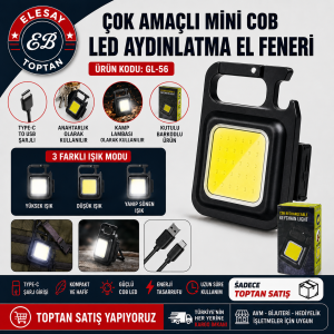 GL-56 ÇOK AMAÇLI MİNİ COP LED AYDINLATMA ANAHTARLIK EL FENERİ